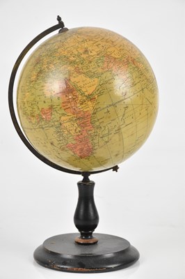 Lot 1365 - PHILIPS; a British Empire globe, on turned...