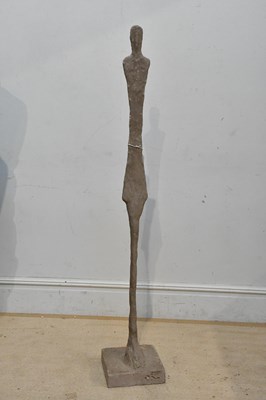 Lot 2385 - IN THE STYLE OF GIACOMETTI; a concrete and...