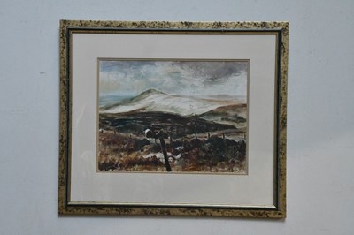 Lot 537 - UNATTRIBUTED; oil on board, mountainous...