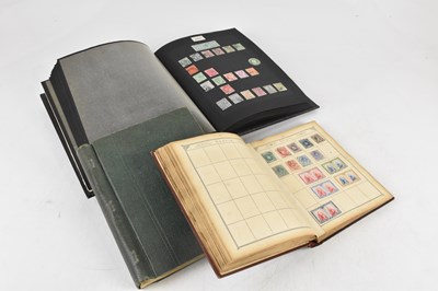 Lot 339 - WORLD STAMPS; three older albums including...