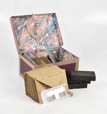 Lot 1575 - A good collection of glass photographic slides,...