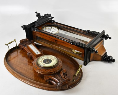 Lot 1384 - An Edwardian style inlaid mahogany twin...