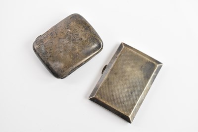 Lot 1185 - A George V hallmarked silver cigarette case of...