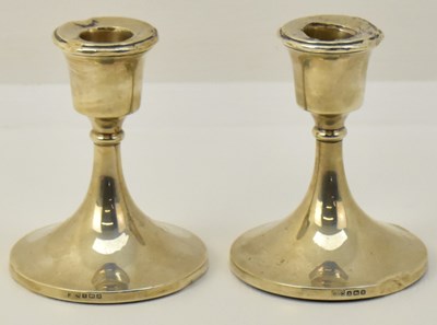 Lot 1082 - SYDNEY & CO; a pair of George V hallmarked...