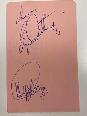 Lot 2695 - ROGER DALTREY AND KEITH MOON; a page from an...