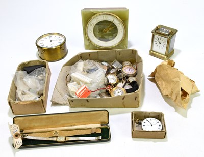 Lot 1826 - A quantity of various pocket watch parts.