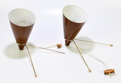Lot 1541 - A pair of mid-century retro wall lights