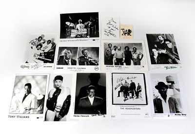 Lot 571 - JAZZ; a collection of black and white...
