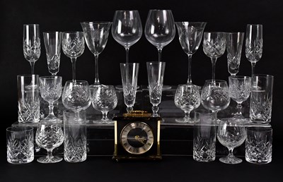 Lot 319 - A quantity of clear glass drinking glasses,...