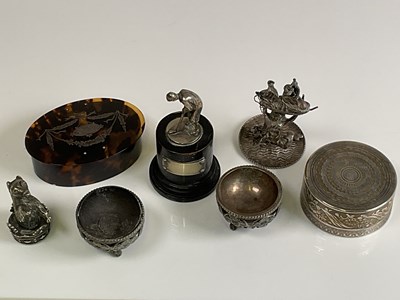 Lot 1094 - A late 19th century Continental white metal...