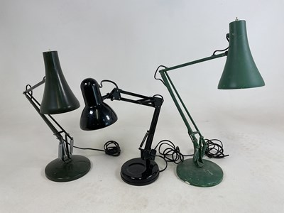 Lot 548 - Three vintage Anglepoise  and Anglepoise type...