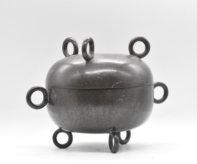 Lot 2 - A 17th century Chinese bronze ding, based on...