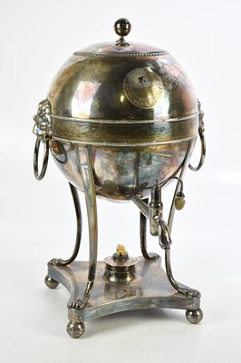 Lot 1503 - A 19th century silver plated tea urn of...