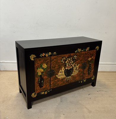 Lot 1103 - A contemporary painted Chinese sideboard, with...