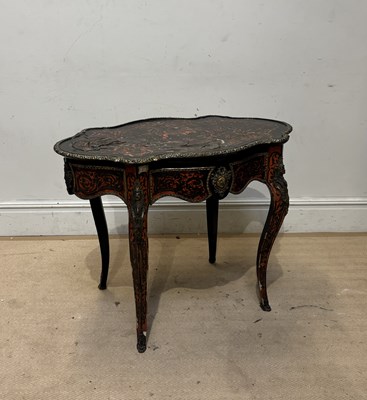 Lot 1156 - A late 19th century French Boulle work single...