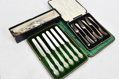 Lot 1127 - JAMES & DIXON & SONS; a cased set of six...
