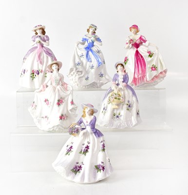 Lot 207 - ROYAL WORCESTER; six limited edition figurines,...