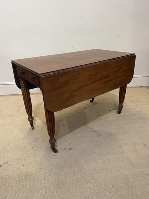 Lot 1277 - A 19th century mahogany drop-leaf Pembroke...