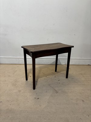 Lot 1205 - A 19th century serpentine fronted side table...