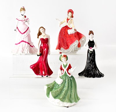Lot 198 - ROYAL DOULTON; two figurines, 'Christmas Day...