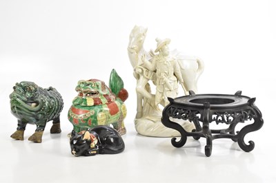 Lot 559 - A large Chinese Blanc de Chine model of a male...