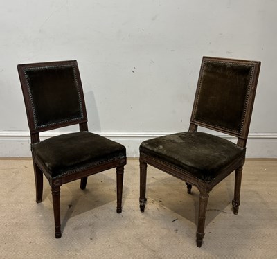 Lot 1281 - A pair of late 19th century hall chairs,...