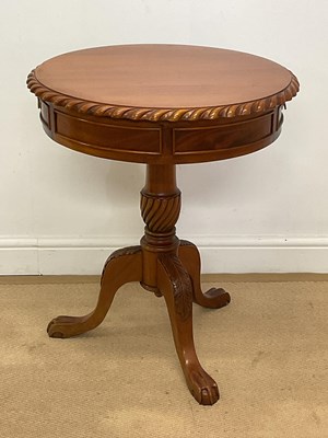 Lot 619 - CACHET; a reproduction mahogany drum...