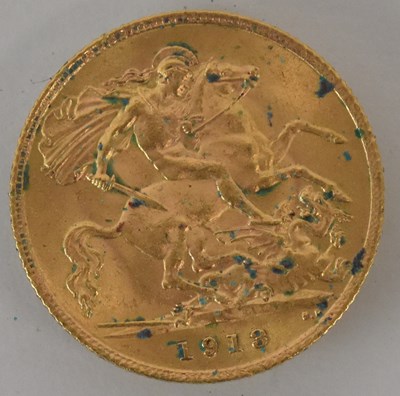 Lot 1419 - A George V 1913 half sovereign.