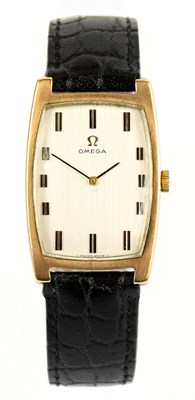 Lot 1645 - OMEGA; a gentleman's 9ct gold Art Deco...