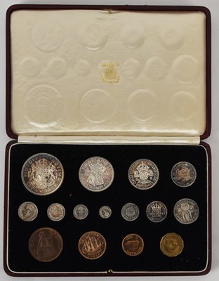 Lot 1415 - ROYAL MINT; a cased 1937 specimen coins set...