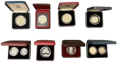 Lot 1441 - ROYAL MINT; eight cased silver proof coins and...