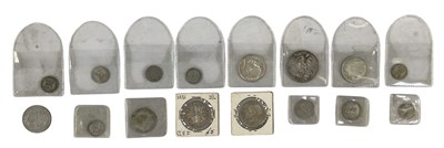 Lot 1479 - A collection of Victorian and later silver...