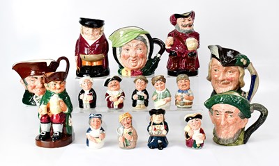 Lot 226 - ROYAL DOULTON; a quantity of character jugs,...