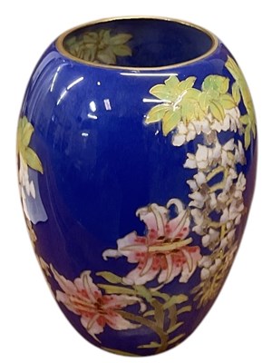 Lot 655 - A modern Japanese style cloisonné enamel vase,...