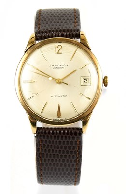 Lot 1667 - J. W. BENSON; a gentleman's 9ct gold automatic...
