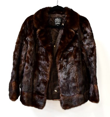 Lot 625 - Five vintage fur items, comprising a dark...