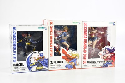 Lot 825 - Three boxed Kotobukiya DC Comics Bishoujo...