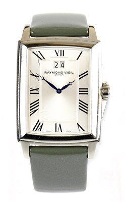 Lot 1671 - RAYMOND WEIL; a gentleman's stainless steel...