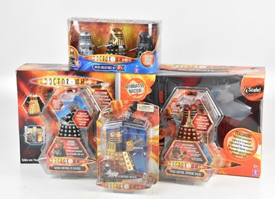 Lot 864 - A collection of boxed Doctor Who toys, to...