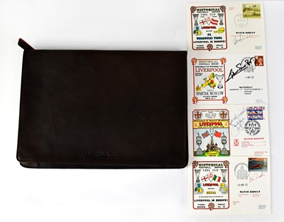 Lot 801 - LIVERPOOL FOOTBALL CLUB; four first day covers,...