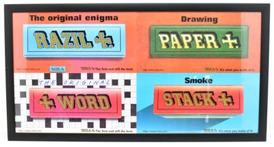 Lot 176 - A large Pop Art style framed display of four...