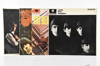 Lot 2507 - THE BEATLES; three vinyl records, 'Rubber Soul'...