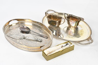 Lot 1523 - A small collection of silver plated items...