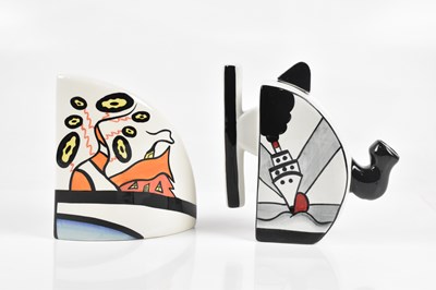 Lot 652 - LORNA BAILEY; a 'Cruise Colourway' tea pot,...