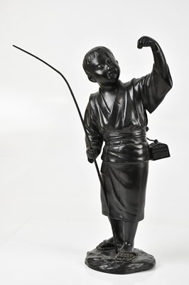 Lot 16 - A Japanese Meiji period bronze figure of a...
