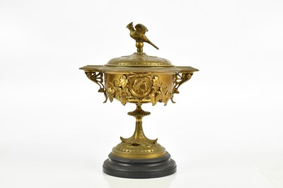 Lot 1543 - A late 19th century French bronze lidded...