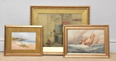 Lot 421 - OSWALD GARSIDE (1879-1942); watercolour, fish...