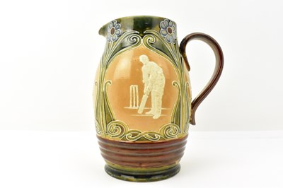 Lot 659 - DOULTON LAMBETH; a 19th century stoneware jug...