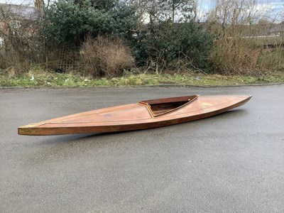 Lot 1318 - A vintage scratch built canoe, circa 1965,...