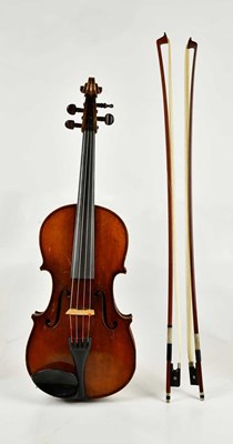Lot 1025 - A full size German viola, Stradivarius copy,...